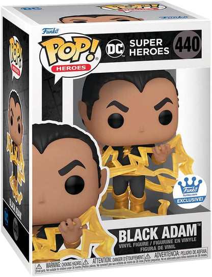 Funko 64946 Pop! Heroes: DC Super Heroes - Black Adam (With Lightning Exclusive) #440