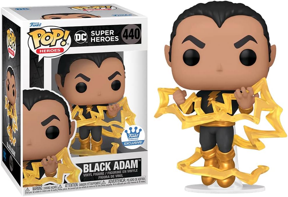 Funko 64946 Pop! Heroes: DC Super Heroes - Black Adam (With Lightning Exclusive) #440