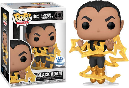Funko 64946 Pop! Heroes: DC Super Heroes - Black Adam (With Lightning Exclusive) #440
