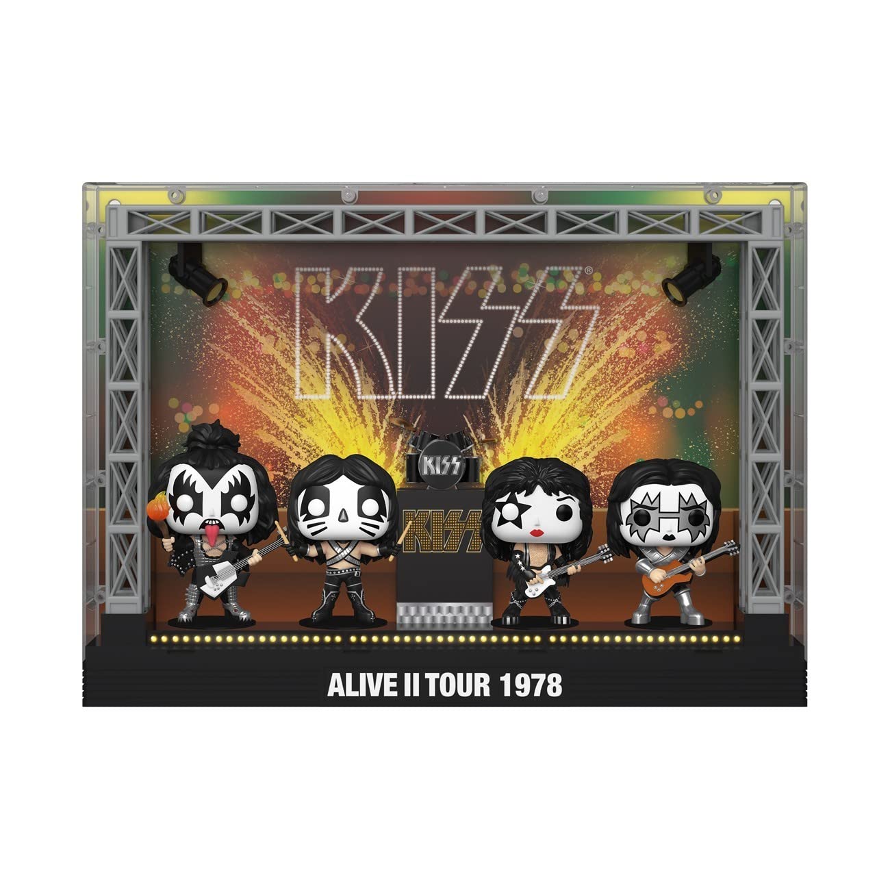 Funko Kiss pack 4 figurines POP! Moments DLX Vinyl Alive II 1978 Tour 9 cm