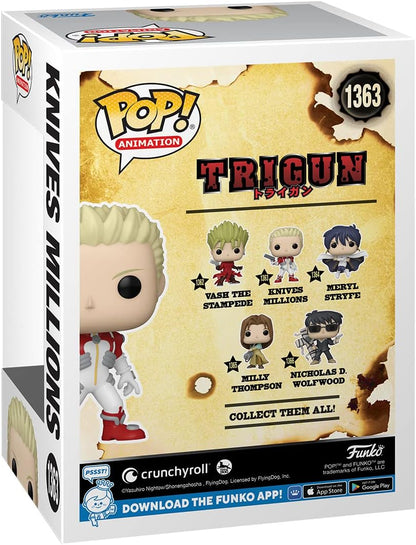Funko POP! Animation: Trigun - Knives - Collectable Vinyl Figure - Gift Idea - Official Merchandise - Toys for Kids & Adults - Anime Fans - Model Figure for Collectors and Display