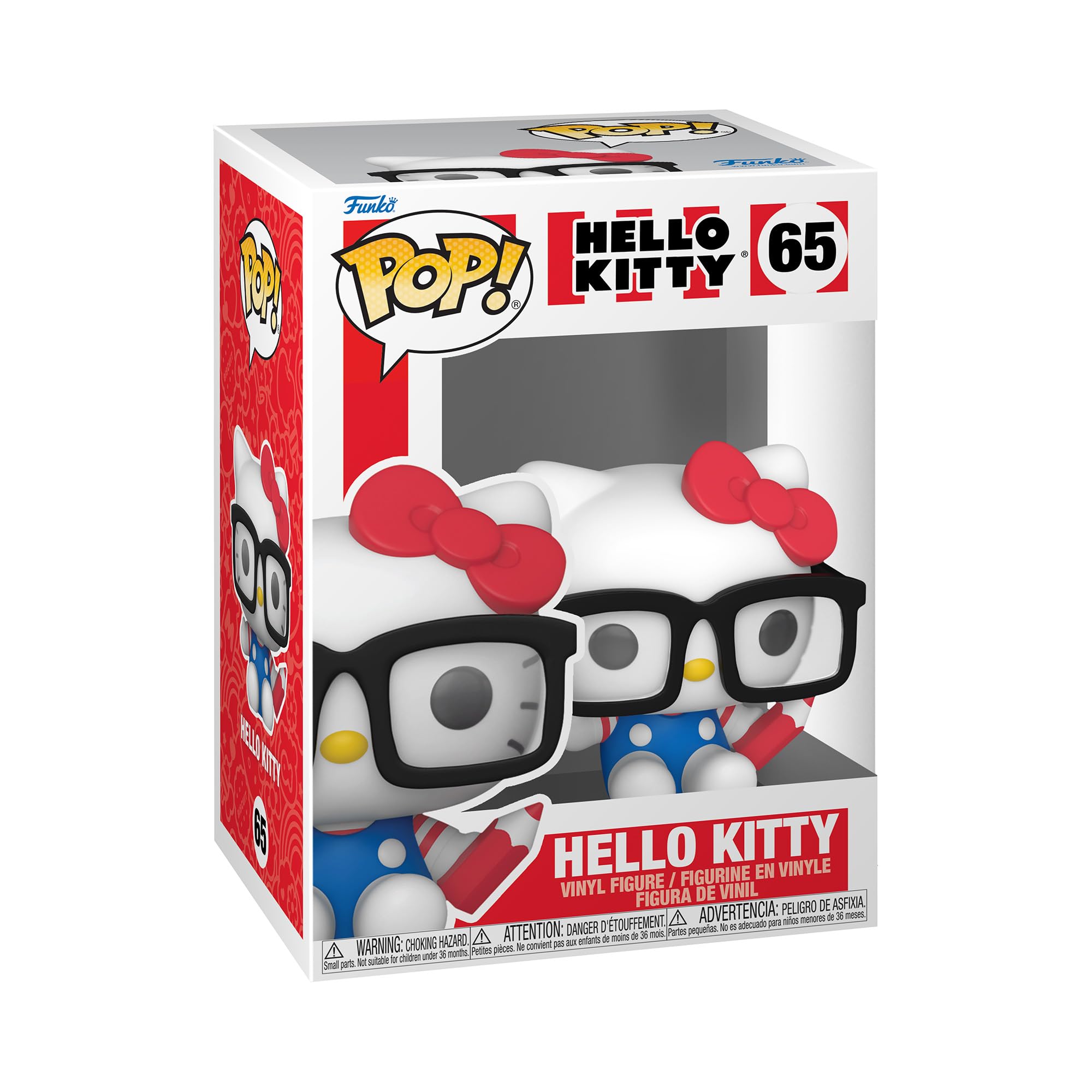 Funko Pop! Sanrio: Hello Kitty - HK Nerd - Figurine en Vinyle à Collectionner - Idée de Cadeau - Produits Officiels - Jouets pour Les Enfants et Adultes - Anime Fans