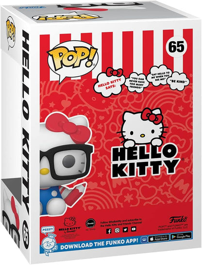Funko Pop! Sanrio: Hello Kitty - HK Nerd - Figurine en Vinyle à Collectionner - Idée de Cadeau - Produits Officiels - Jouets pour Les Enfants et Adultes - Anime Fans