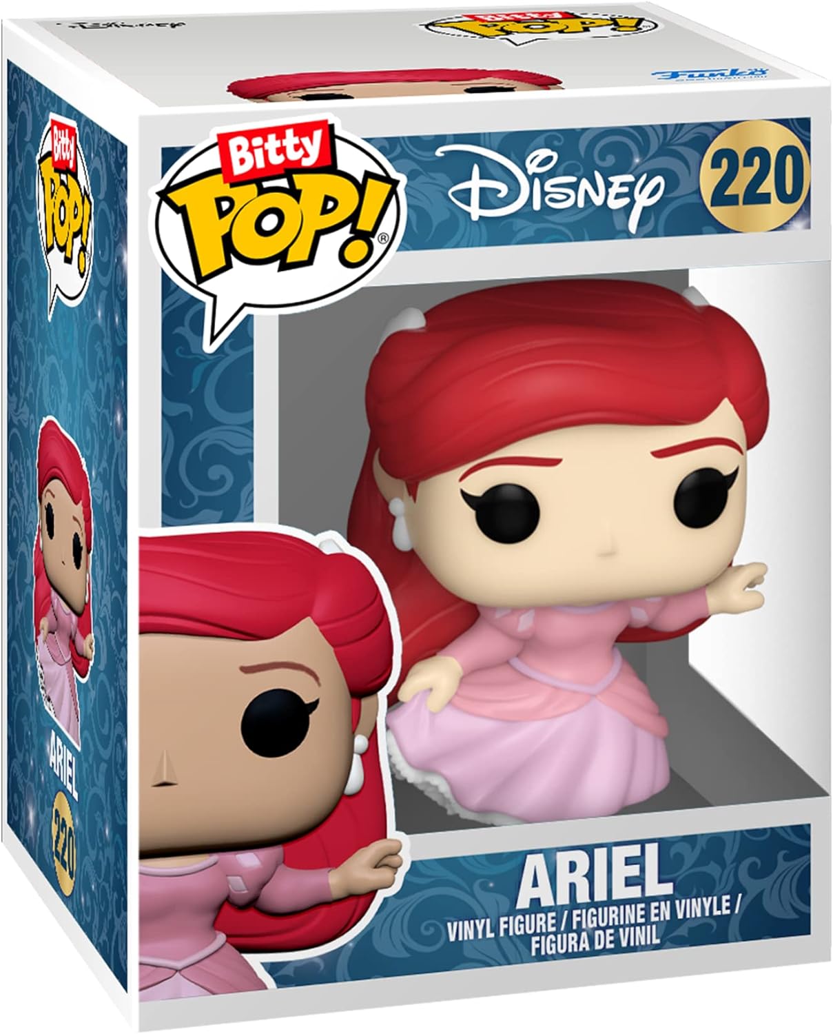 Funko Bitty POP! Disney Princess - Rapunzel, Merida, Moana and A Surprise Mystery Mini Figure - 0.9 Inch (2.2 Cm) Collectable - Stackable Display Shelf Included - Gift Idea - Party Bags Stocking
