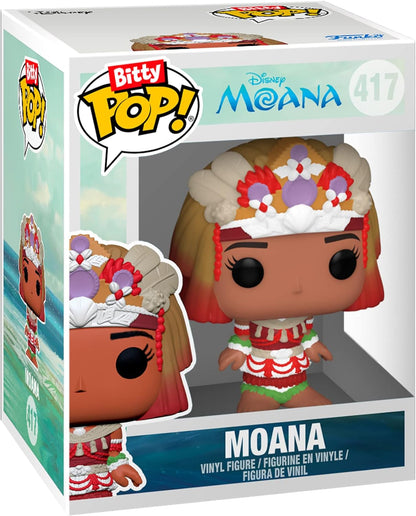 Funko Bitty POP! Disney Princess - Rapunzel, Merida, Moana and A Surprise Mystery Mini Figure - 0.9 Inch (2.2 Cm) Collectable - Stackable Display Shelf Included - Gift Idea - Party Bags Stocking