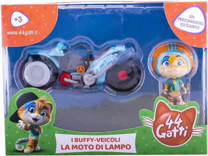 Smoby 44 Cats Buffycats vehicles with 8 cm character included, 3 variants, sold individually, from 3 years