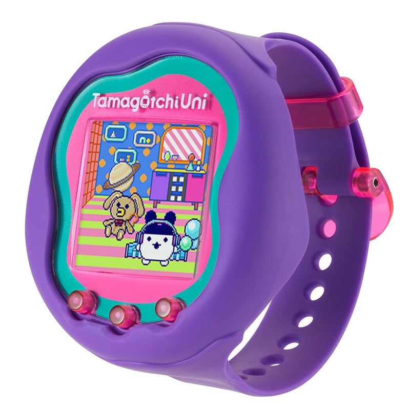 TAMAGOTCHI Bandai Uni Purple Shell | The Customisable New Generation Of Virtual Pet Based On The Original 90s Toy | Connect With Friends Worldwide With This Wearable Electronic Game