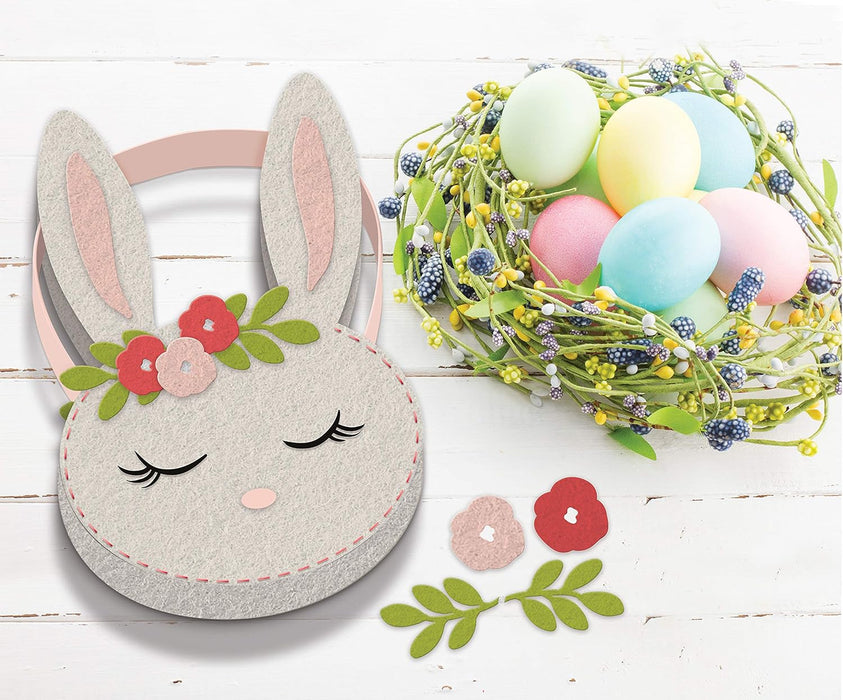 Fundoo - CFUN318 My Rabbit Felt Basket, Multi-Coloured