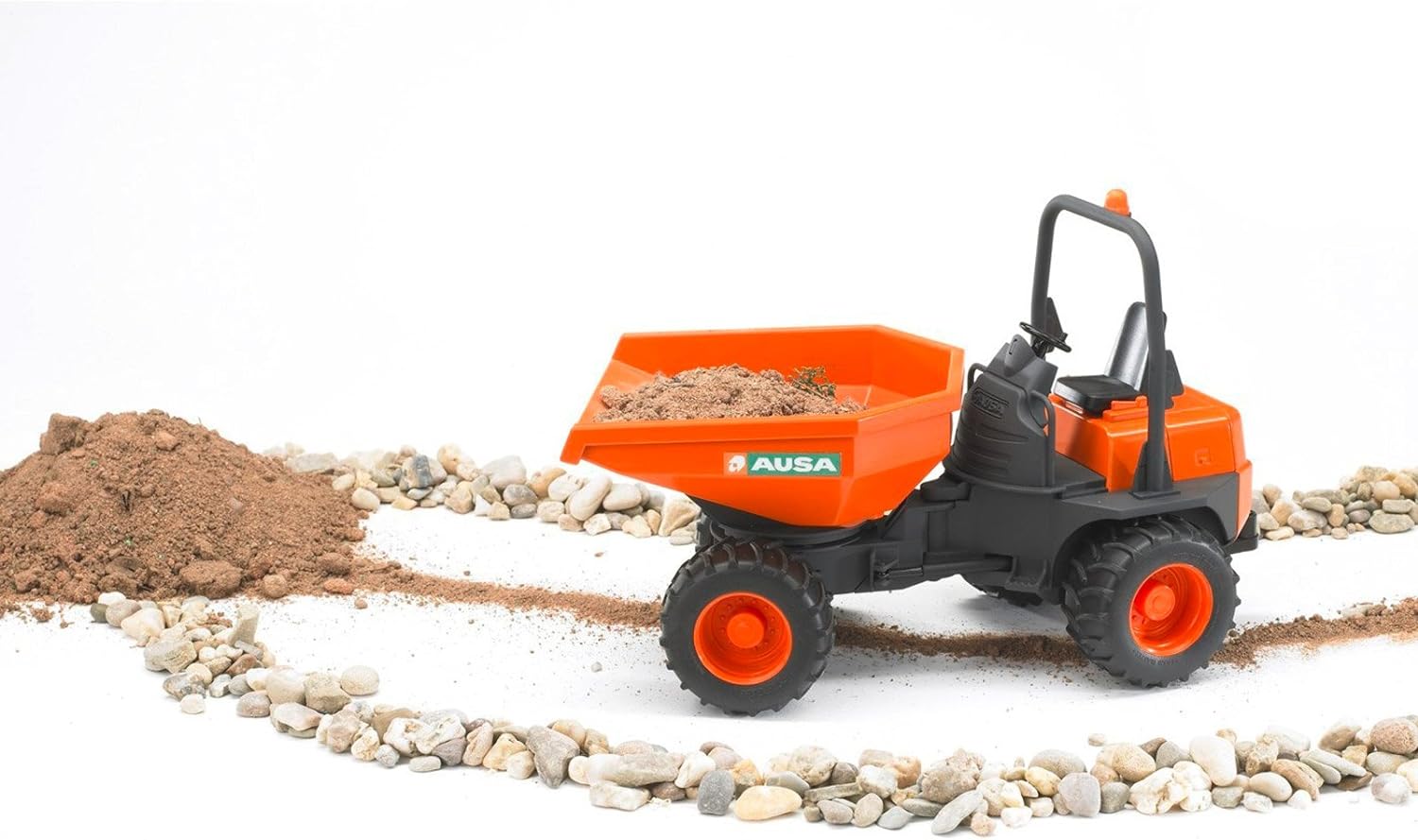 bruder EJ-4001702024499 AUSA MINIDUMPER VEHÃ CULO DE JUGUETE, Multi-Coloured, One Size