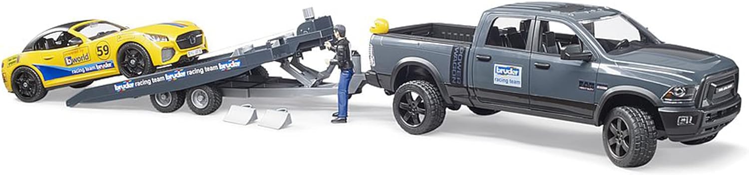 Bruder RAM 2500 Power Wagon, Trailer and Roadster Racing Team