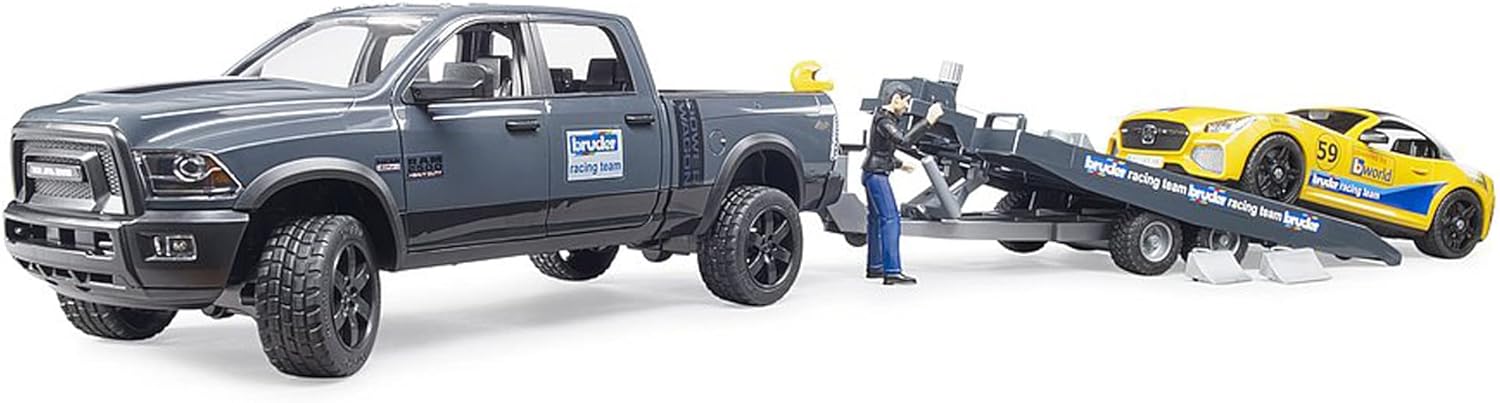 Bruder RAM 2500 Power Wagon, Trailer and Roadster Racing Team