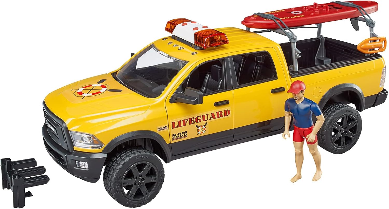 RAM 2500 Power Wagon Lifeguard with Figure and Paddleboard