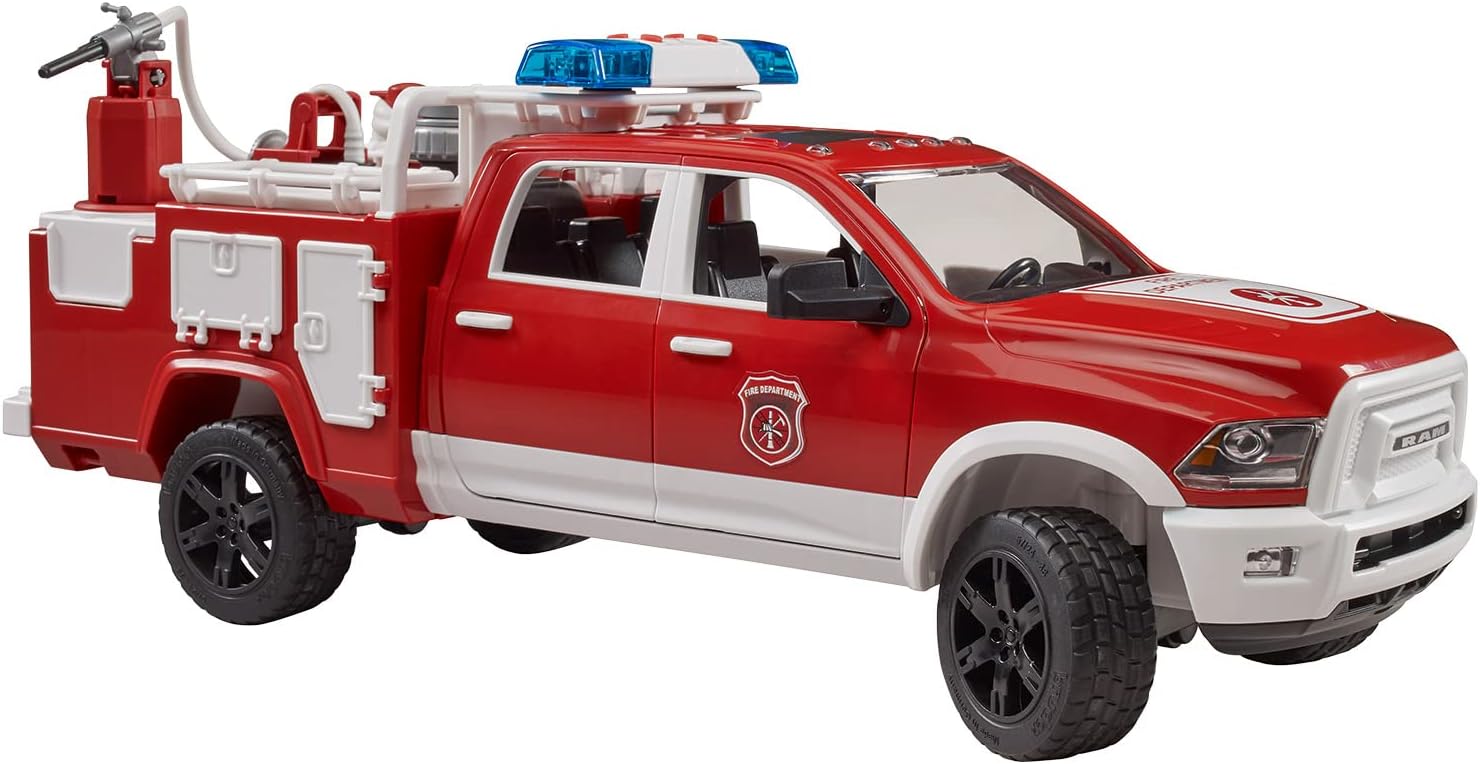 Bruder: 2544 - Ram 2500 Power Wagon Pompieri Con Luci E Suono