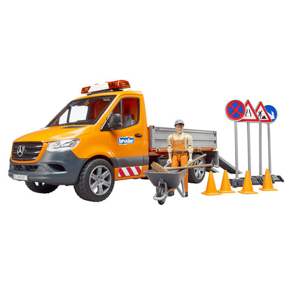 Bruder Mercedes Benz Sprinter Municipal Works Vehicle with Figure and Accessories