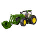 Bruder John Deere 7R 350 Tractor with Front Loader – 1:16 Scale Realistic Farm Tractor Toy with Movable Front Loader, Removable Bucket | Compatible bWorld Accessories | Ages 3+
