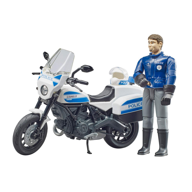 Bruder Scrambler Ducati Police Bike with Policeman