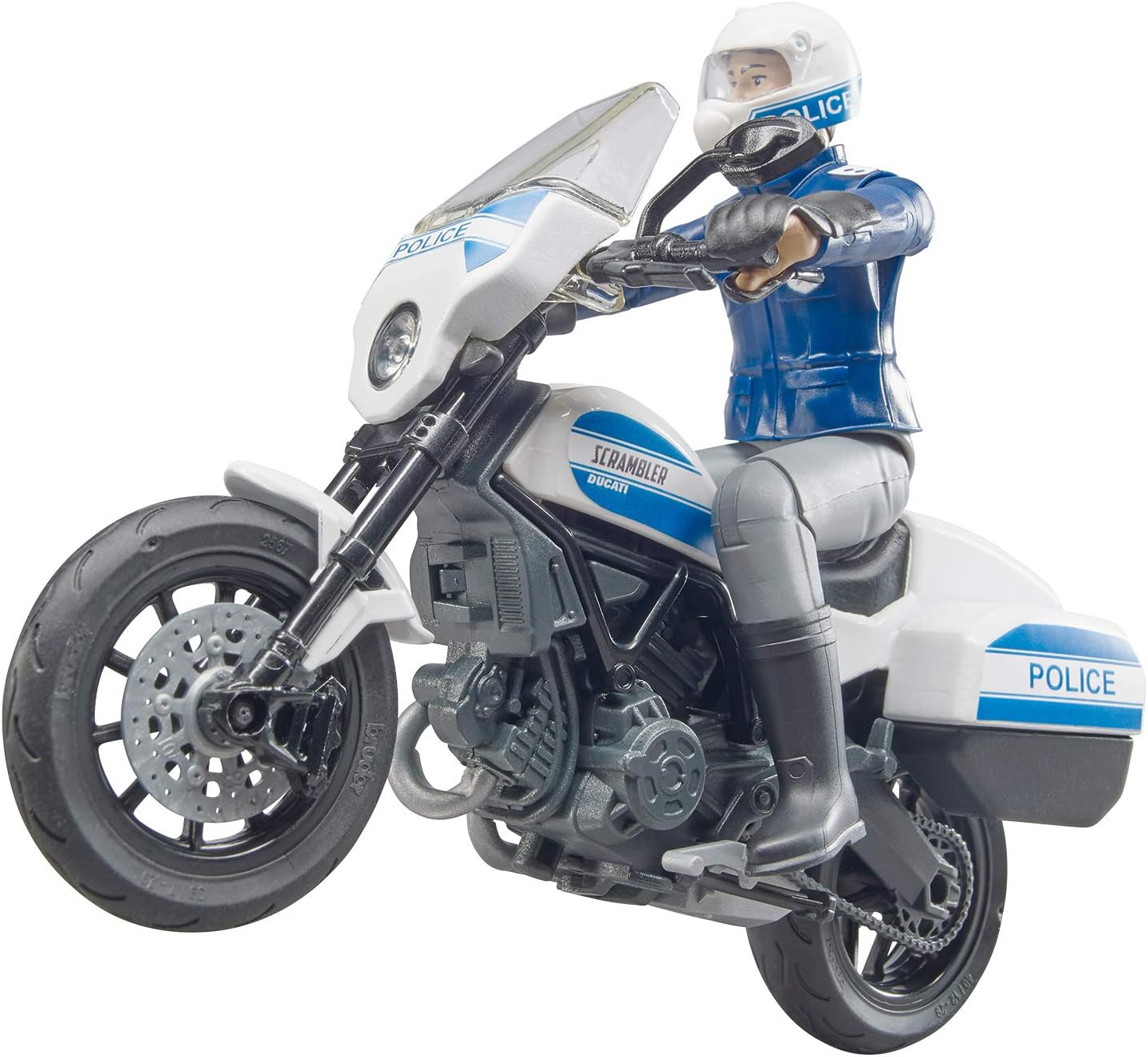 Bruder Scrambler Ducati Police Bike with Policeman