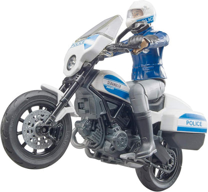 Bruder Scrambler Ducati Police Bike with Policeman