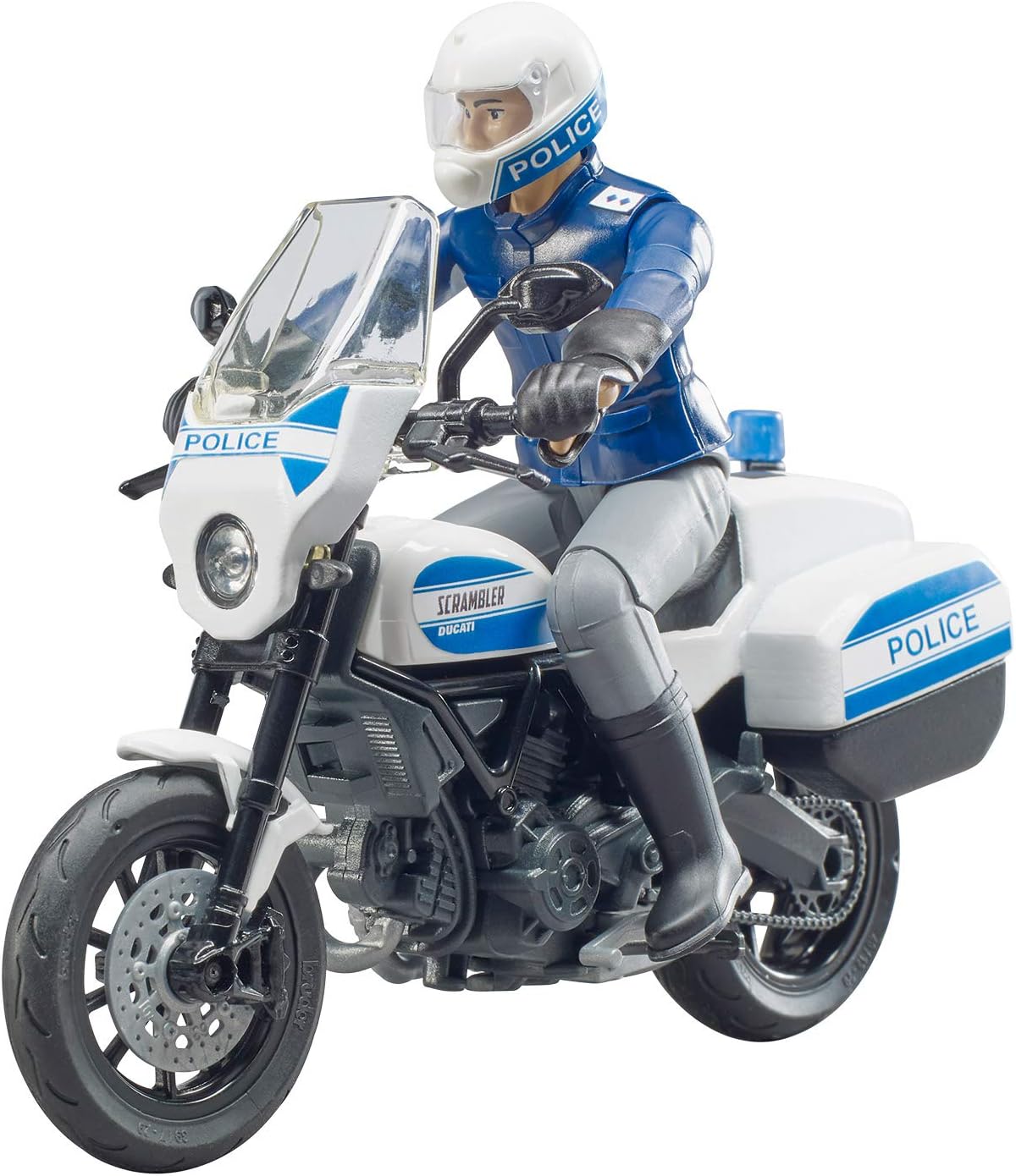 Bruder Scrambler Ducati Police Bike with Policeman