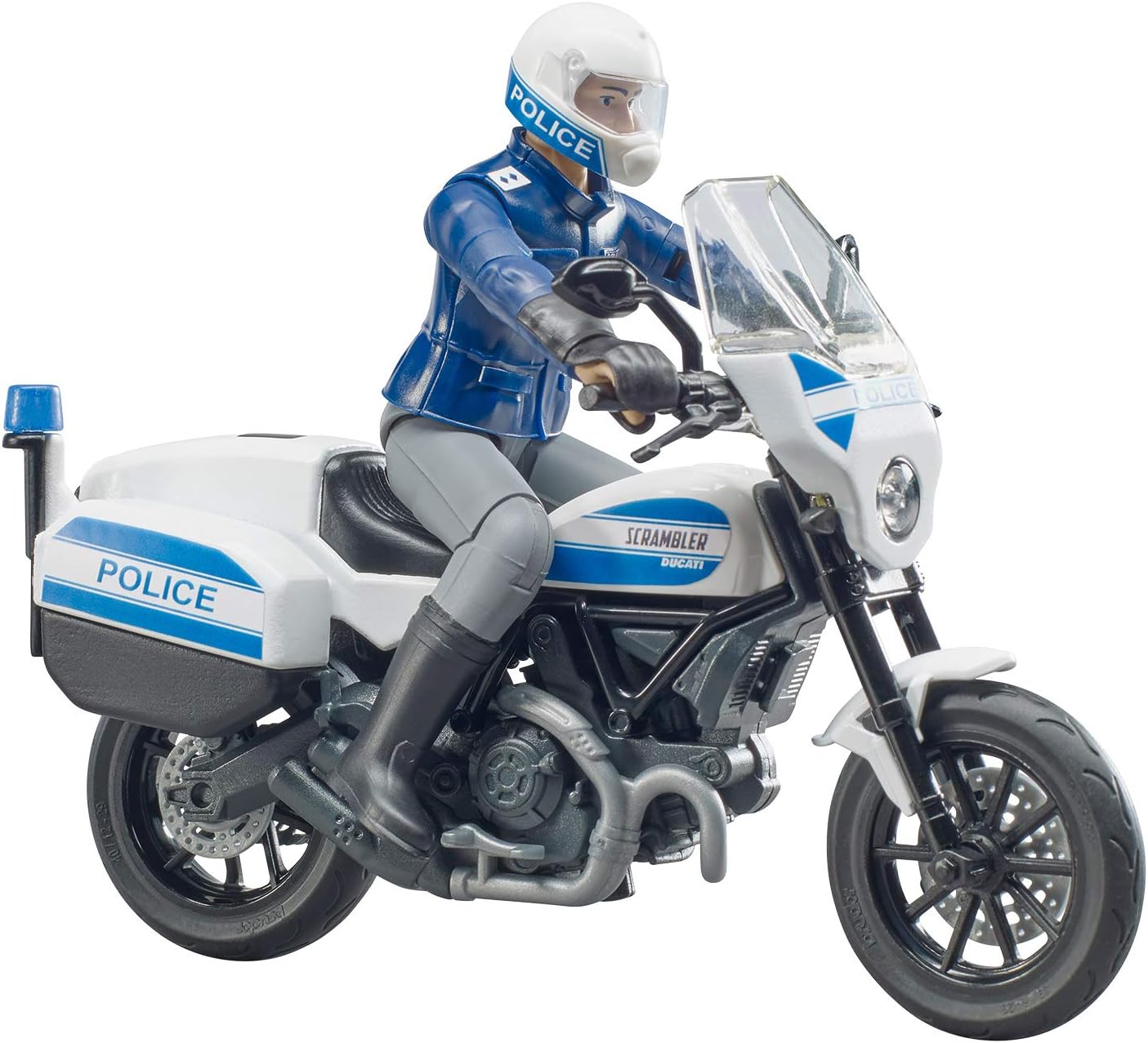 Bruder Scrambler Ducati Police Bike with Policeman