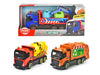 Dickie Toys 203744014 23 cm City Toy, Friction Mechanism, 3 Models Available: Concrete Mixer, Garbage, Recycling Truck, with Moving Parts, Suitable from 3 Years