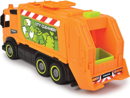 Dickie Toys 203744014 23 cm City Toy, Friction Mechanism, 3 Models Available: Concrete Mixer, Garbage, Recycling Truck, with Moving Parts, Suitable from 3 Years