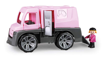 Lena 04458 x TRUXX Figure, Set Horses and Accessories, Transport Opening Doors, Play Vehicle for Children from 2 Years