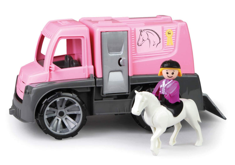 Lena 04458 x TRUXX Figure, Set Horses and Accessories, Transport Opening Doors, Play Vehicle for Children from 2 Years