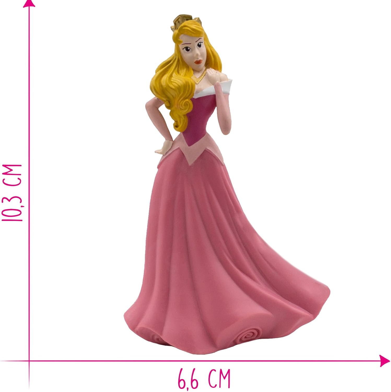 Bullyland BUL-12885 Disney Princess WD Aurora Figure, Multi-Colour
