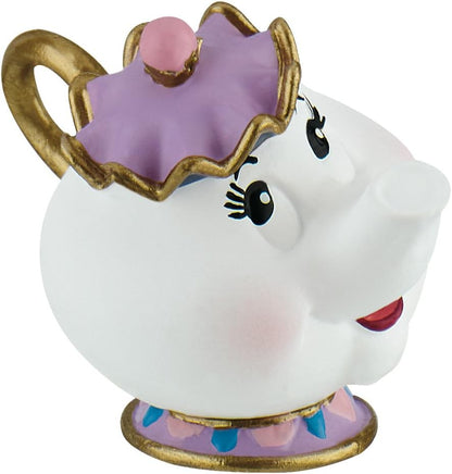 Bullyland 13436 – Juego de Figuras de Walt Disney Belle – Belle y Madame Pottine pintadas a Mano, sin PVC, Regalo Ideal para niños y niñas para Jugar de fantasía