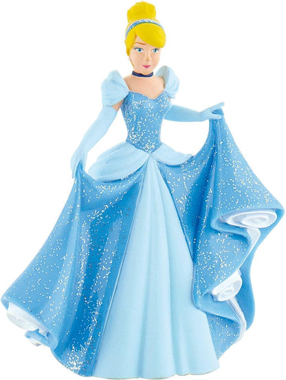 Bullyland 13438 Cinderella and Karli Toy Figures Set from Walt Disney Cinderella, Detailed, Ideal as a Cake Figure and Small Gift for Children from 3 Years