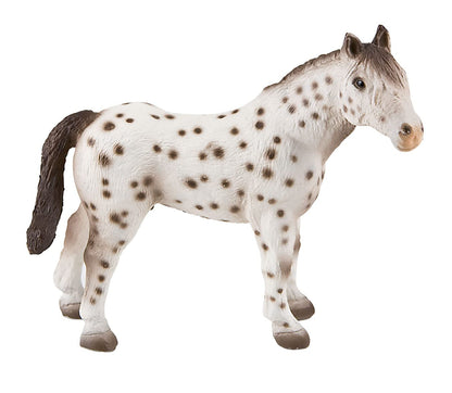 Toppers - Animal 62621-Figura de Juego, Semental Knabstrupper, Aprox. 13 cm de Altura, Figura Pintada a Mano, sin PVC, para Que los niños jueguen con la imaginación, Color Colorido (Bullyland 62621
