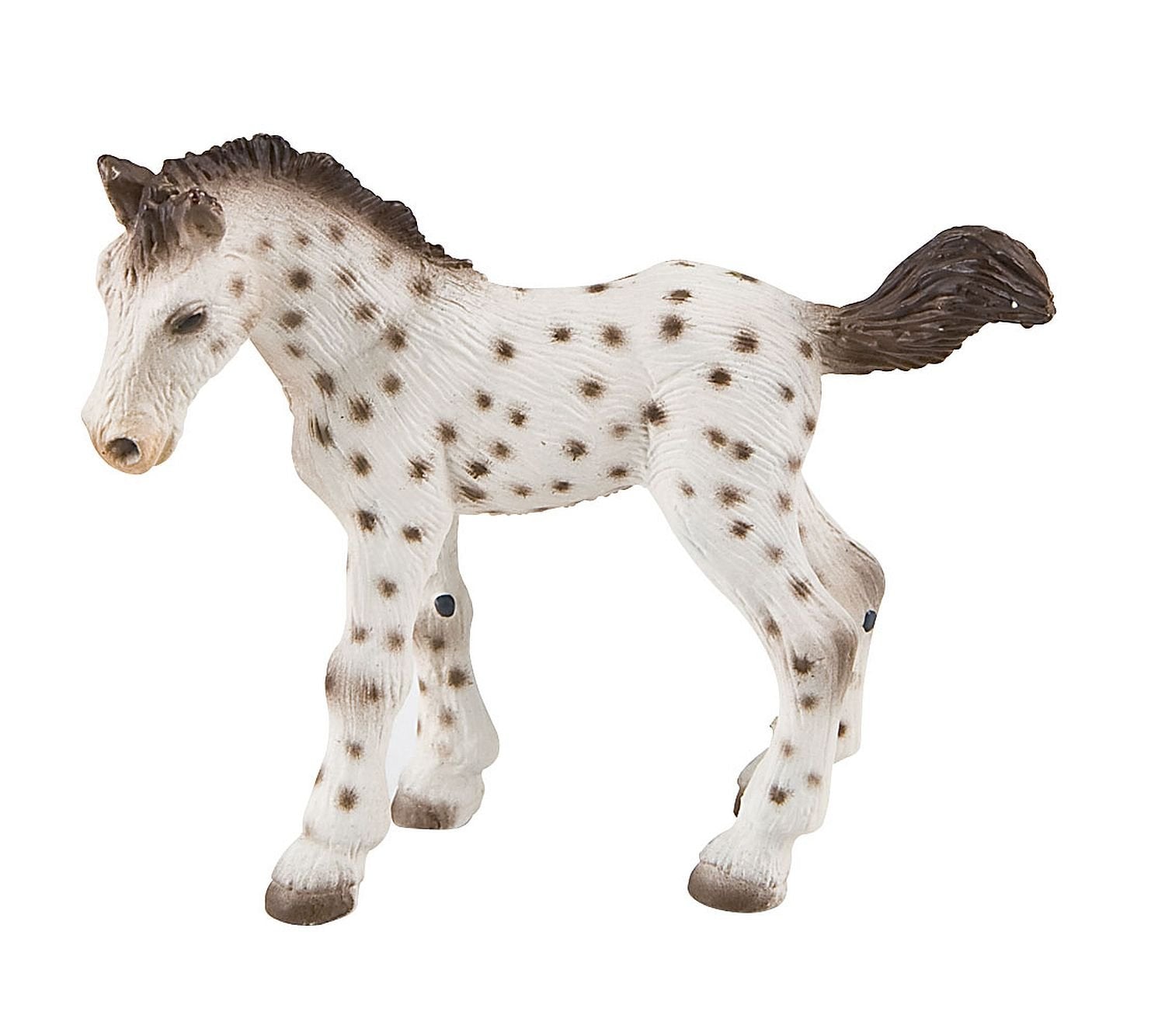 Topper-62673 Bullyland 62673-Figura de Juego, Potro de Knabstrupper, Figura Pintada a Mano, sin PVC, para Que los niños jueguen de Forma imaginativa, Color Colorido, 9 Centimeters (Topping Ice 62673