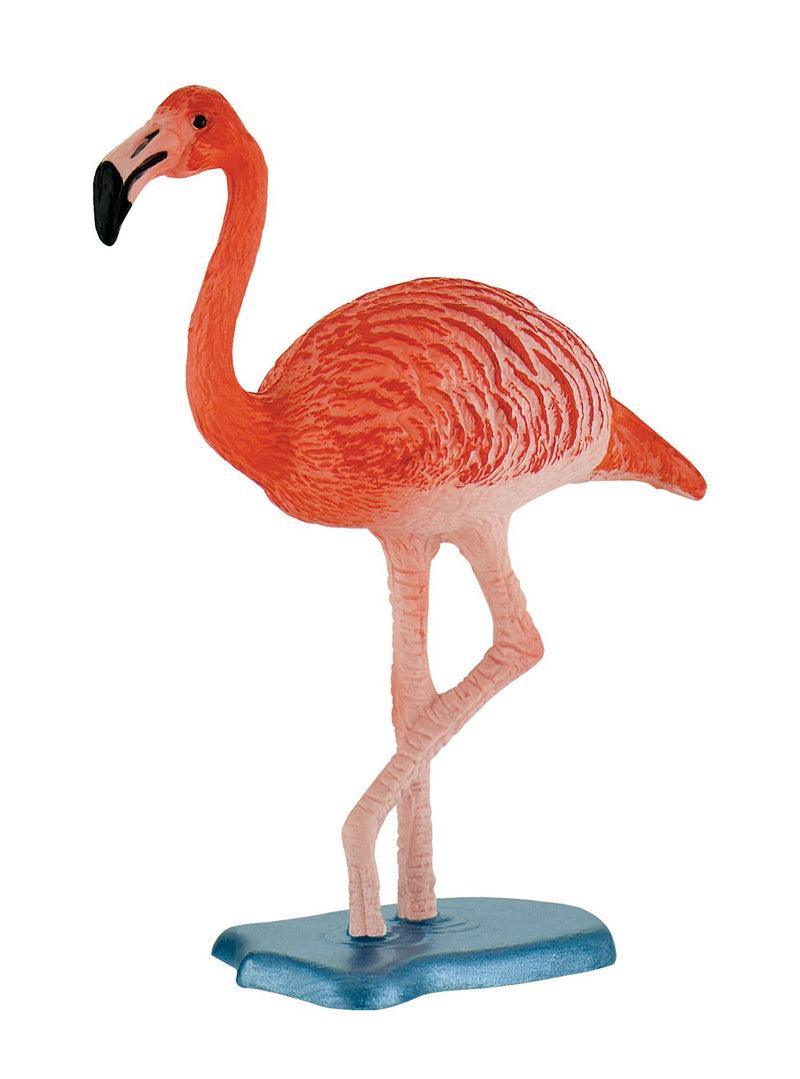 Bullyland 63715-Figura de Juego, Flamenco, Aprox. 8 cm de Altura, Figura Pintada a Mano, sin PVC, para Que los niños jueguen con imaginación, Color Colorido, 7 cm (Bullyworld 63715