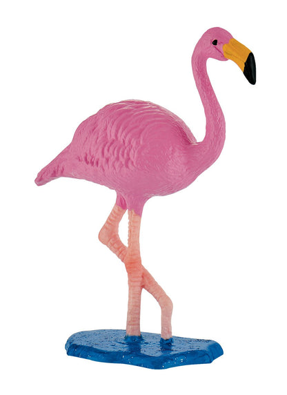 Bullyland 63716 Flamingo Toy Figure, Approx. 7 cm, Pink Large, Lovingly Hand Painted Figure, PVC-, Great Gift for Boys and Girls for Imaginative Play