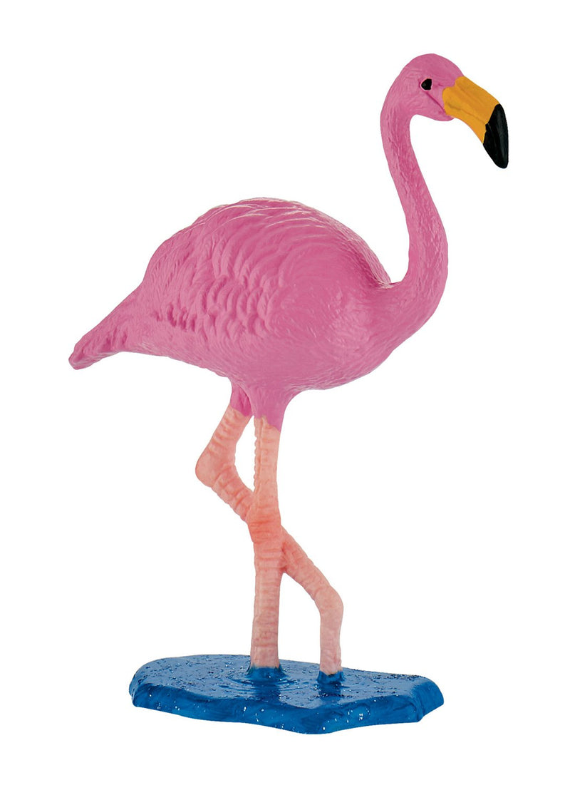 Bullyland 63716 Flamingo Toy Figure, Approx. 7 cm, Pink Large, Lovingly Hand Painted Figure, PVC-, Great Gift for Boys and Girls for Imaginative Play