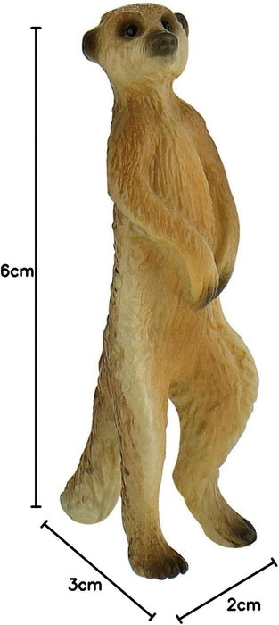 Bullyland 64453 - Meerkat Toy Figure, Approx. 5.7 cm Large Animal Figure, Detailed, PVC-Free, Ideal as a Cake Figure and Small Gift for Children from 3 Years