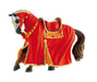 Bullyland 80768 Figure Figurine World-Tournament Horse in red, Multicoloured
