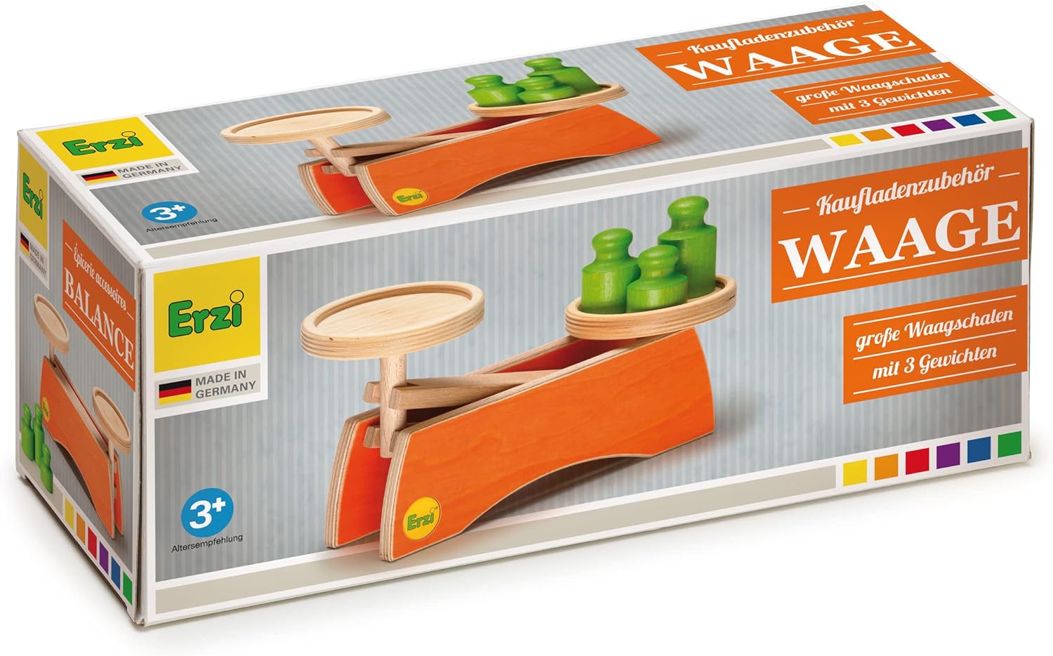 Erzi 10531 28.4 X 6.6 x 11.8 cm Wooden Grocery Shop Scale