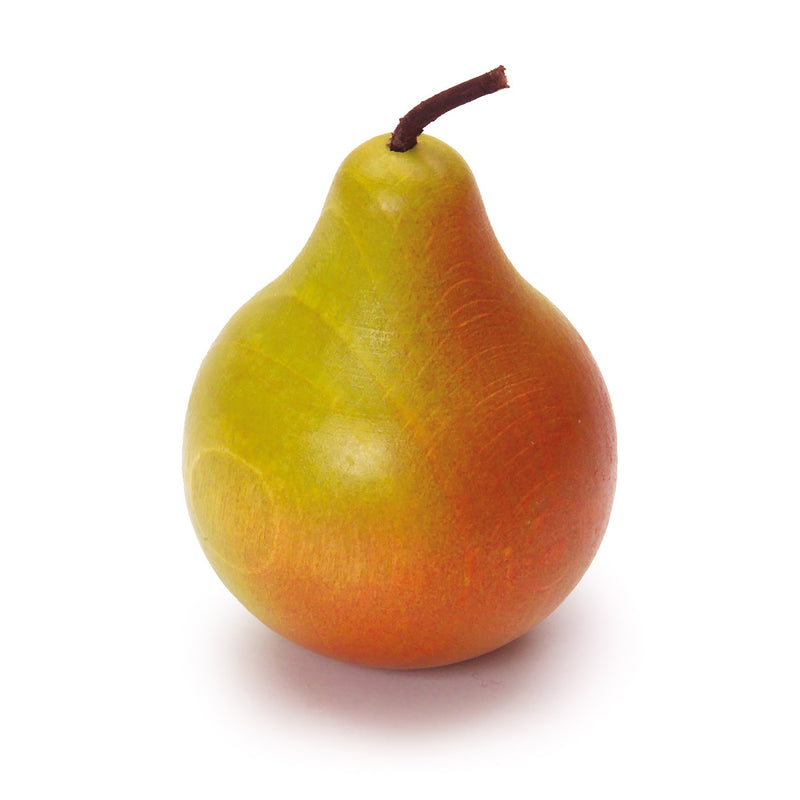 Erzi 11021 Pear Toy, Green-Red, Multicoloured, 4.2 x 6.7 cm