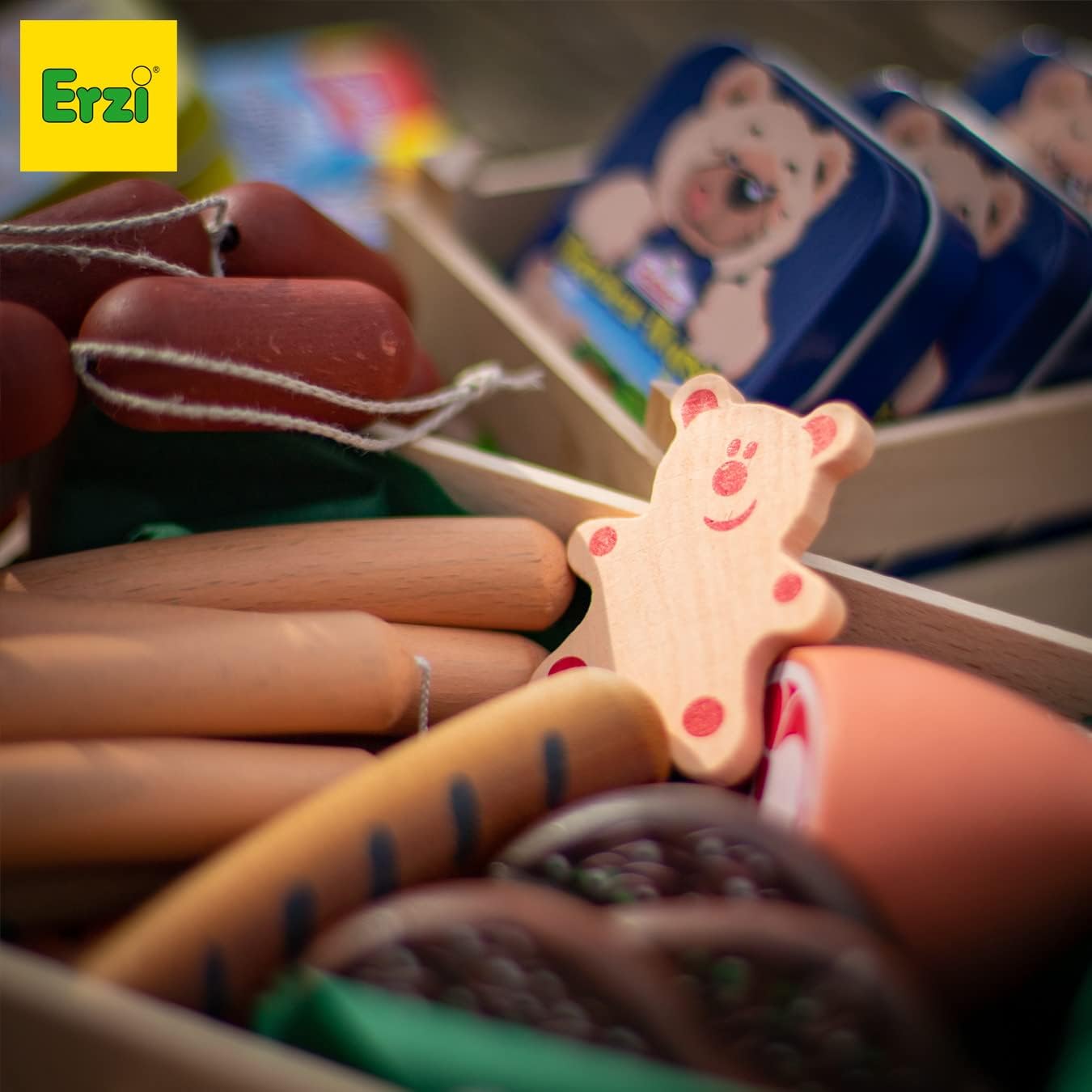 Erzi 15131 Animal Cold Cuts Toy in a Tin, Multicoloured