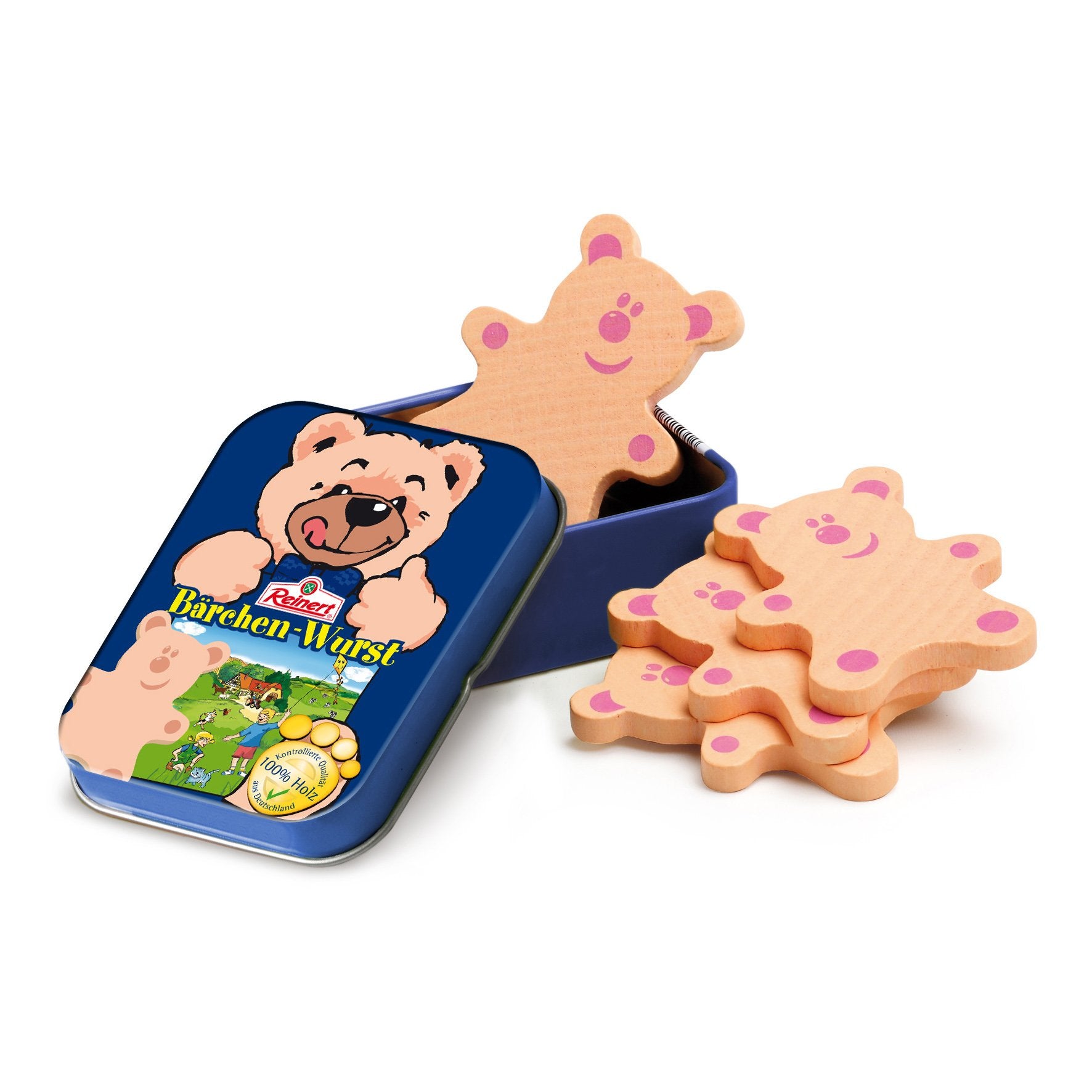 Erzi 15131 Animal Cold Cuts Toy in a Tin, Multicoloured