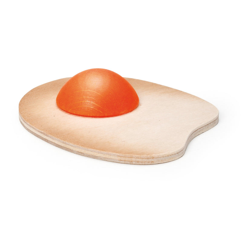 Erzi- Huevo Frito Sunny-Side Up Juguete, Multicolor, 8.5 x 7.7 x 1.7 cm (17020