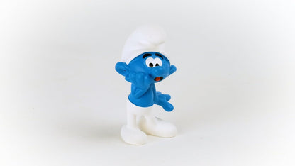 Schleich Smurfs, Collectible Retro Toys and Figurines for All Ages, Scaredy Smurf Figure
