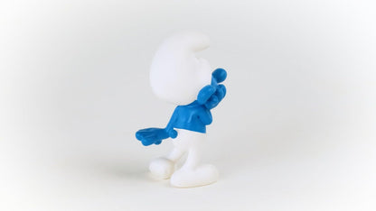 Schleich Smurfs, Collectible Retro Toys and Figurines for All Ages, Scaredy Smurf Figure