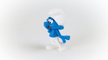 Schleich Smurfs, Collectible Retro Toys and Figurines for All Ages, Scaredy Smurf Figure