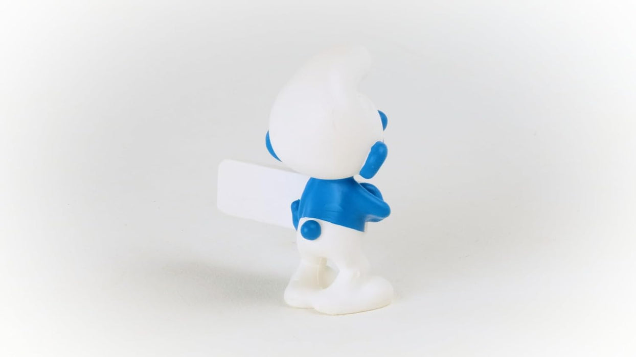 schleich 20843 Smurf With Sign (Keep On Smurfin'), From 3 Years The Smurfs - Figurine, 5 X 3 X 5 cm