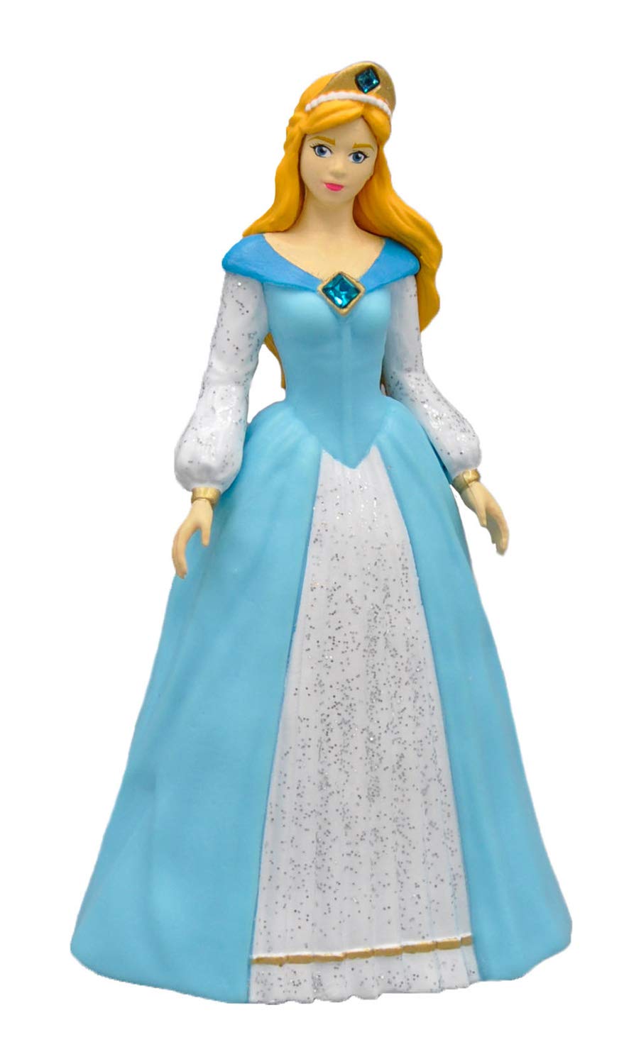 Bullyland 80755 - Figura de Juego, Princesa Myra con Piedras de Purpurina, Aprox. 10 cm de Altura, Figura Pintada a Mano, sin PVC, Aprox. 10 cm, para Que los niños jueguen de Forma imaginativa