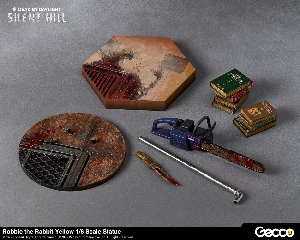 Gecco - Silent Hill x Dead by Daylight Robbie Rabbit 1/6 Estatua Amarilla (Neta