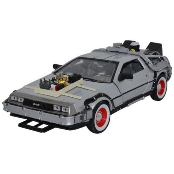 Welly Back To The Future 3 Delorean Time Machine Scale,Brown,1/24